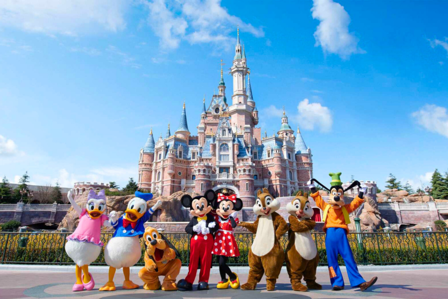 Le château du parc Shanghai Disneyland à Shanghai en Chine