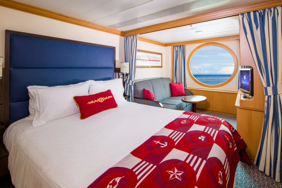 Cabine deluxe vue mer sur le Disney Magic de la Disney Cruise Line
