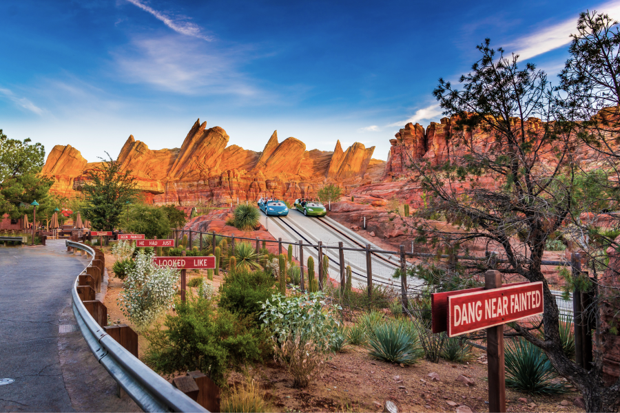 Radiator Springs Racers à Disney California Adventure à Disneyland Resort à Anaheim en Californie aux Etats-Unis