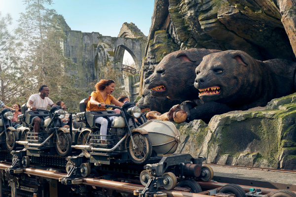 Hagrid's magical creature motorbike à Universal Orlando Resort