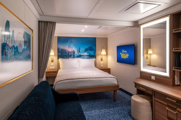 Cabine intérieure sur le Disney Wish de la Disney Cruise Line